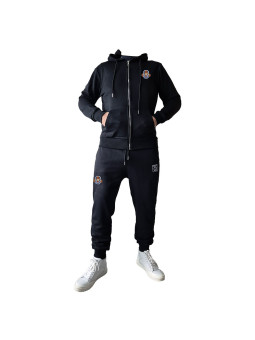 Gorilla Haze 420 Embroidery Patch Jogging Set - Black