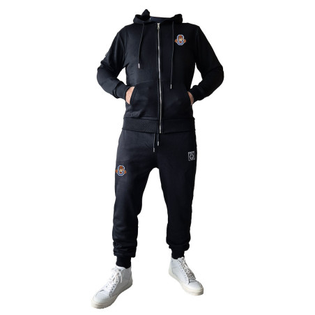 Gorilla Haze 420 Embroidery Patch Jogging Set - Black