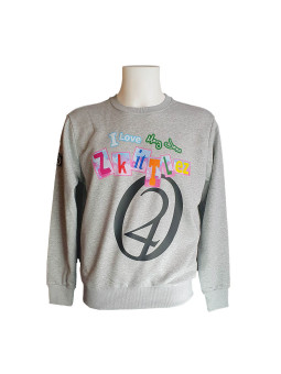 ZKittlez Crewneck Sweater - Heather Grey