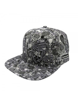 Lauren Rose - Tattoo Allover Print Snapback Hat - White
