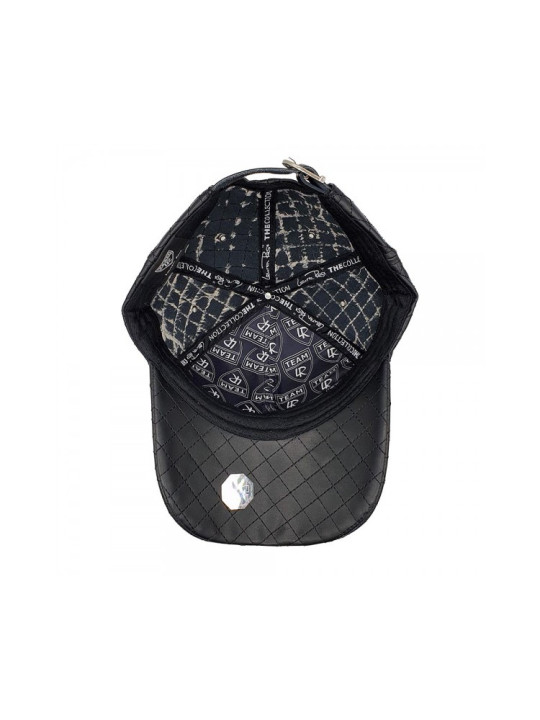 Padded Leather Look  Fashion Strapback Hat