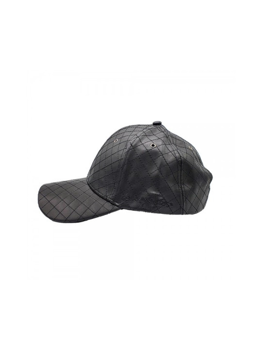 Padded Leather Look  Fashion Strapback Hat