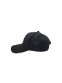 Suede Fashion Hat w/ Black Leather Look Panel