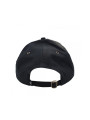 Suede Fashion Hat w/ Black Leather Look Panel