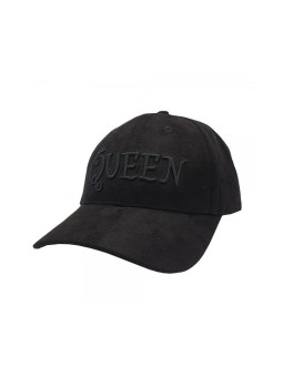 Queen Suede Black Strapback Hat