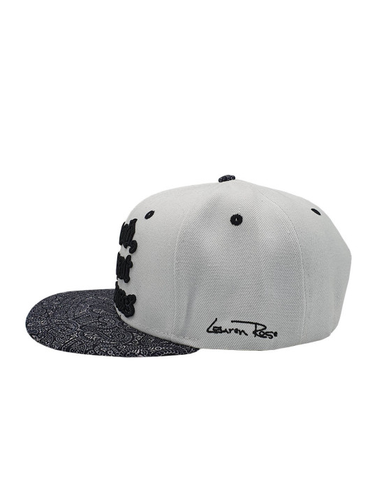 Blood, Sweat & Tears Paisley Snapback Hat - White