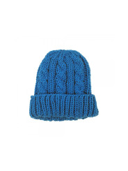 Heavy Knitted Beanie - Blue