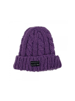 Heavy Knitted Beanie - Purple