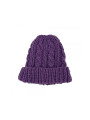 Heavy Knitted Beanie - Purple