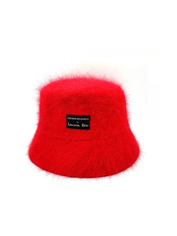 Bucket Hat Fluffy - Red
