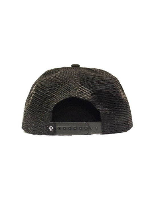Double Black Denim Trucker Snapback