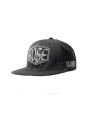 Double Black Denim Trucker Snapback