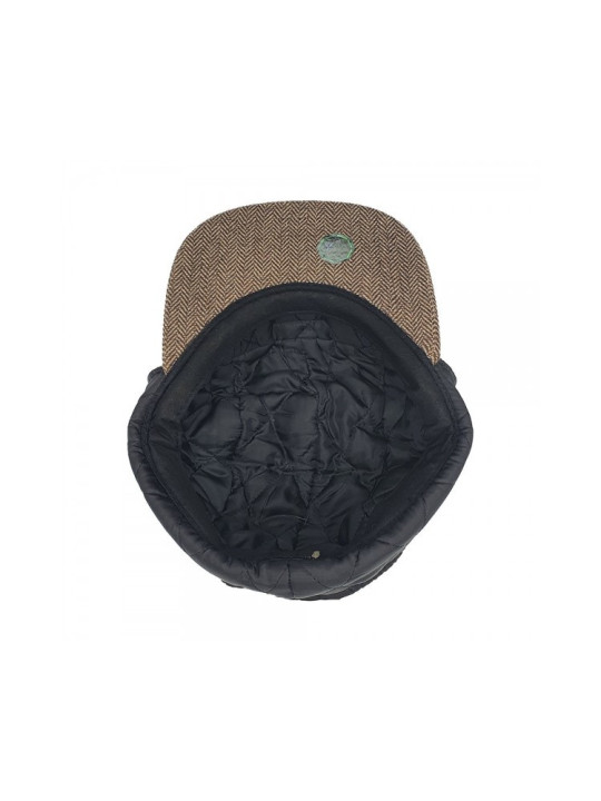 5-Panel Dog-ears Fitted Hat - Brown