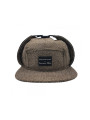 5-Panel Dog-ears Fitted Hat - Brown
