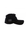 Knitted Beanie with Baseball Visor - Black