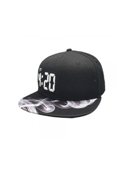 It's 420 White Fire Snapback Hat