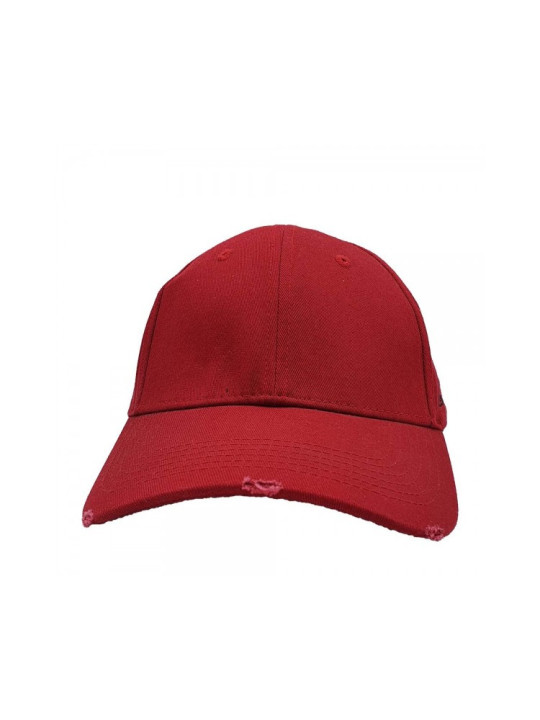 Plain Strapback Hat - Fire Red