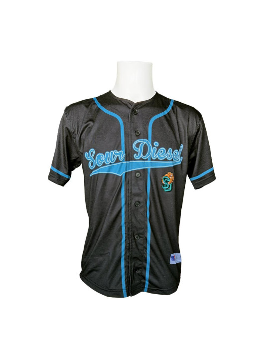 League Icons: Sour Diesel 420 Baseball Jersey - Black