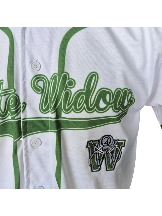 League Icons: White Widow Baseball Jersey - White