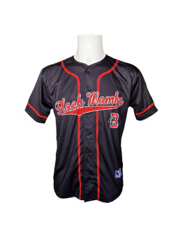 League Icons: Black Mamba Baseball Jersey - Black