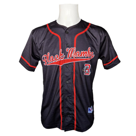 League Icons: Black Mamba Baseball Jersey - Black