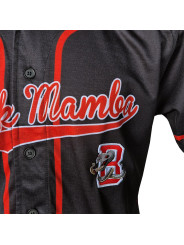 League Icons: Black Mamba Baseball Jersey - Black