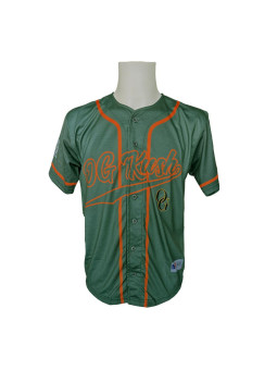 League Icons: OG Kush Baseball Jersey - Dark Green