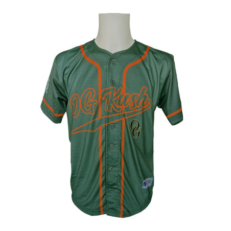 League Icons: OG Kush Baseball Jersey - Dark Green