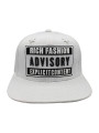 Rich Fashion Advisory Snapback Hat - Wit