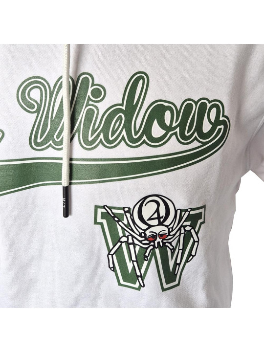 Hoodie w/ Hidden Pocket - White Widow - White