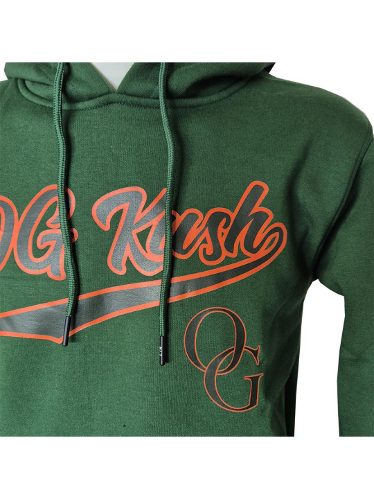 Hoodie w/ Hidden Pocket - OG Kush - Green