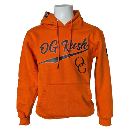 Hoodie w/ Hidden Pocket - OG Kush - Orange