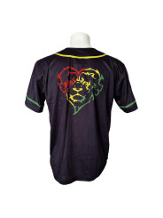 Lionhearted Baseball Jersey - Black/Rasta