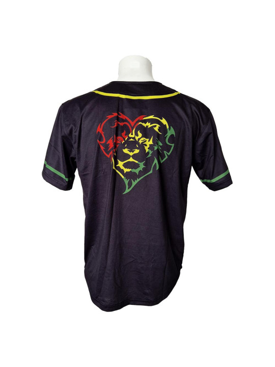 Lionhearted Baseball Jersey - Black/Rasta