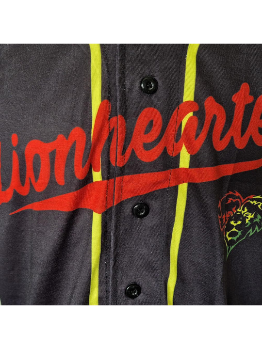 Lionhearted Baseball Jersey - Black/Rasta