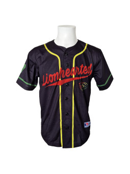 Lionhearted Baseball Jersey - Black/Rasta