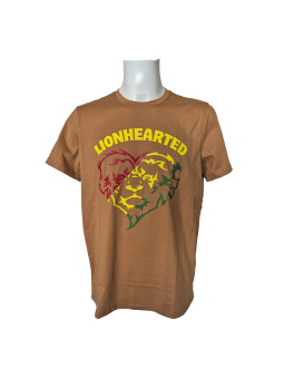 Lionhearted Rasta - T-shirt- Khaki