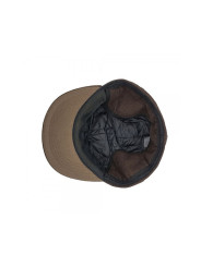 7-panel Short Dog-ears Fitted Cap Brown