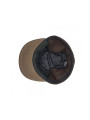 7-panel Short Dog-ears Fitted Cap Brown