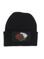 Cuffed Beanie - Full House Roses - Black