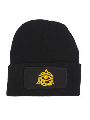 Cuffed Beanie - Eye of Horus Patch - Black
