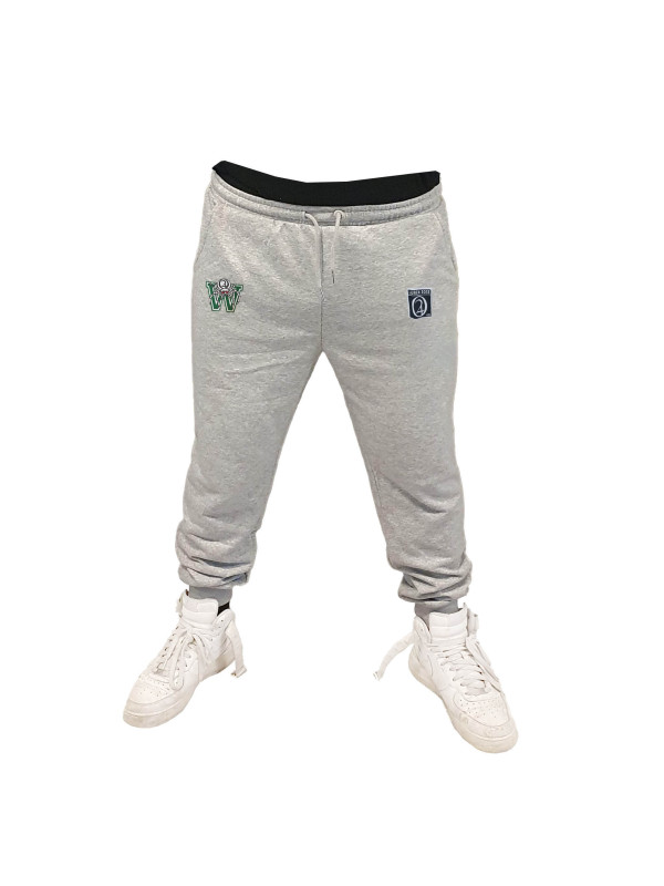White Widow 420 Printed Patch Jogging Pants - Black