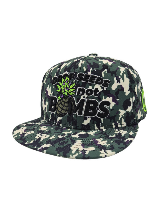 Drop Seeds Not Bombs 420 Snapback Hat