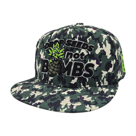 Drop Seeds Not Bombs 420 Snapback Hat