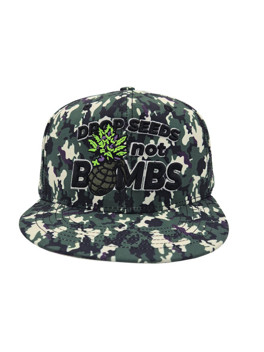 Drop Seeds Not Bombs 420 Snapback Hat