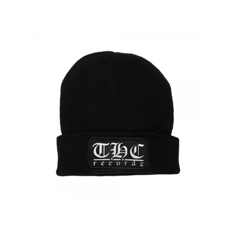THC Recordz Cuffed Beanie Black