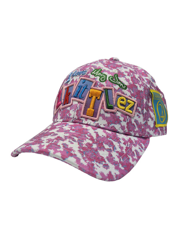 Zkittlez 420 Camouflage Snapback Blue/Pink