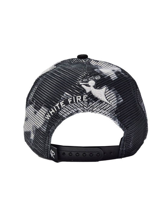 It's 420 White Fire Snapback Trucker Hat