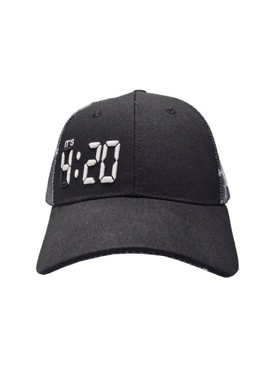 It's 420 White Fire Snapback Trucker Hat