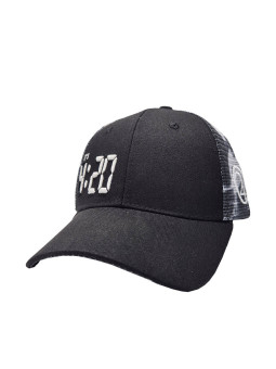 It's 420 White Fire Snapback Trucker Hat